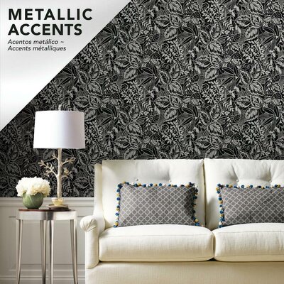 York Wallcoverings Peel & Stick Floral Roll & Reviews | Wayfair